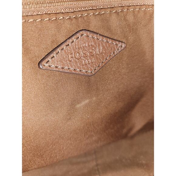 Fossil Brown Leather Crossbody Bag 10x7x2 - Picture 8 of 8